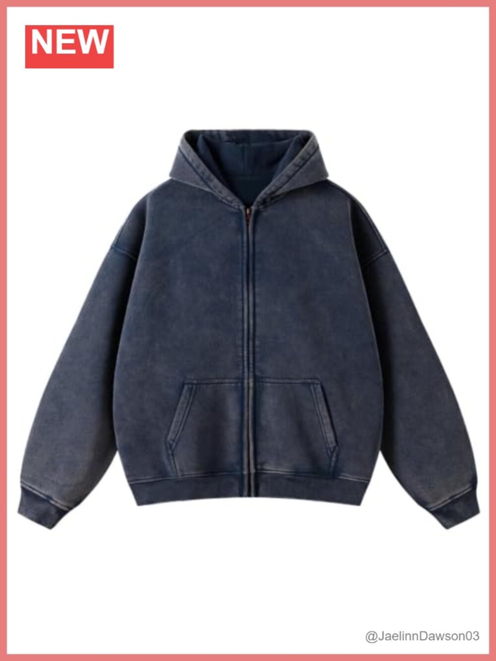 Zip Up Hoodie Long Sleeve Oversized Sweatshirt with Pockets Casual